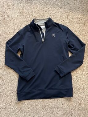 Peter Millar 1/4 Zip Navy Pullover